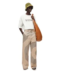 Loewe Luxury Cropped t-shirt in cotton blend Off-white