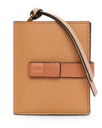 Loewe Luxury Compact zip wallet in soft grained calfskin Toffee