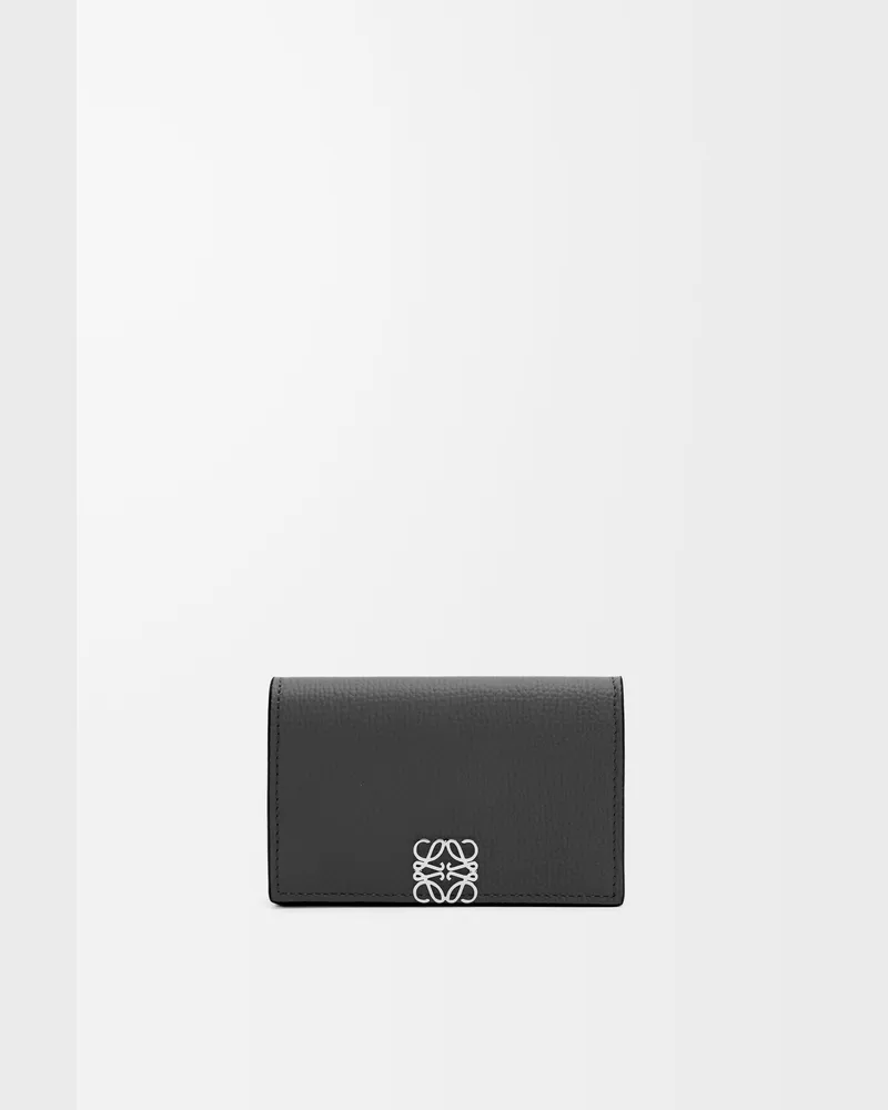 Loewe Anagram Business Cardholder In Pebble Grained Leather skin Mujer Black
