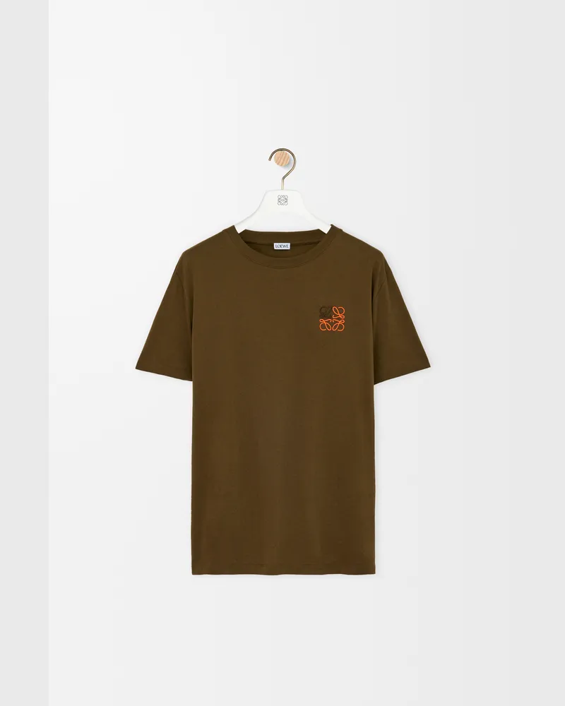 Loewe Regular Fit T-shirt In Cotton Size Hombre Khaki