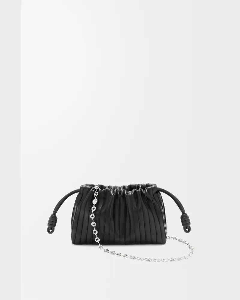 Loewe Mini Flamenco Pleats Purse In Nappa Lambskin Mujer Black