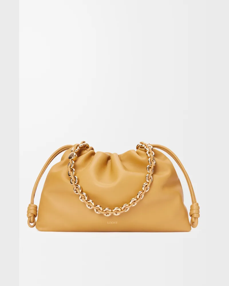 Loewe Large Flamenco Purse In Mellow Nappa Lambskin Mujer Sahara