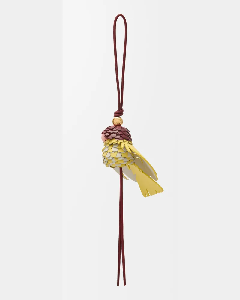 Loewe Bird Charm In Leather skin Mujer Multicolor