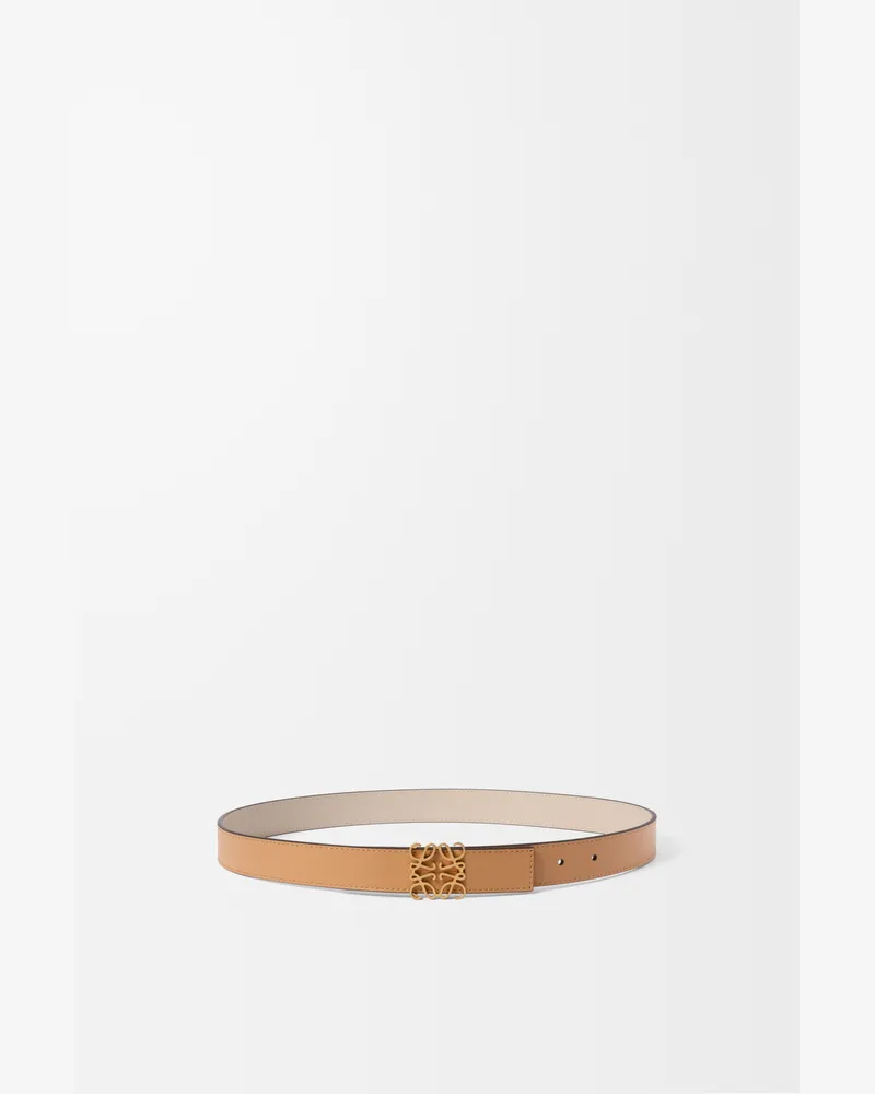 Loewe Reversible Anagram Belt In Leather skin Size Mujer Warm