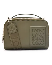 Loewe Luxury Mini Camera Crossbody bag in satin calfskin Khaki