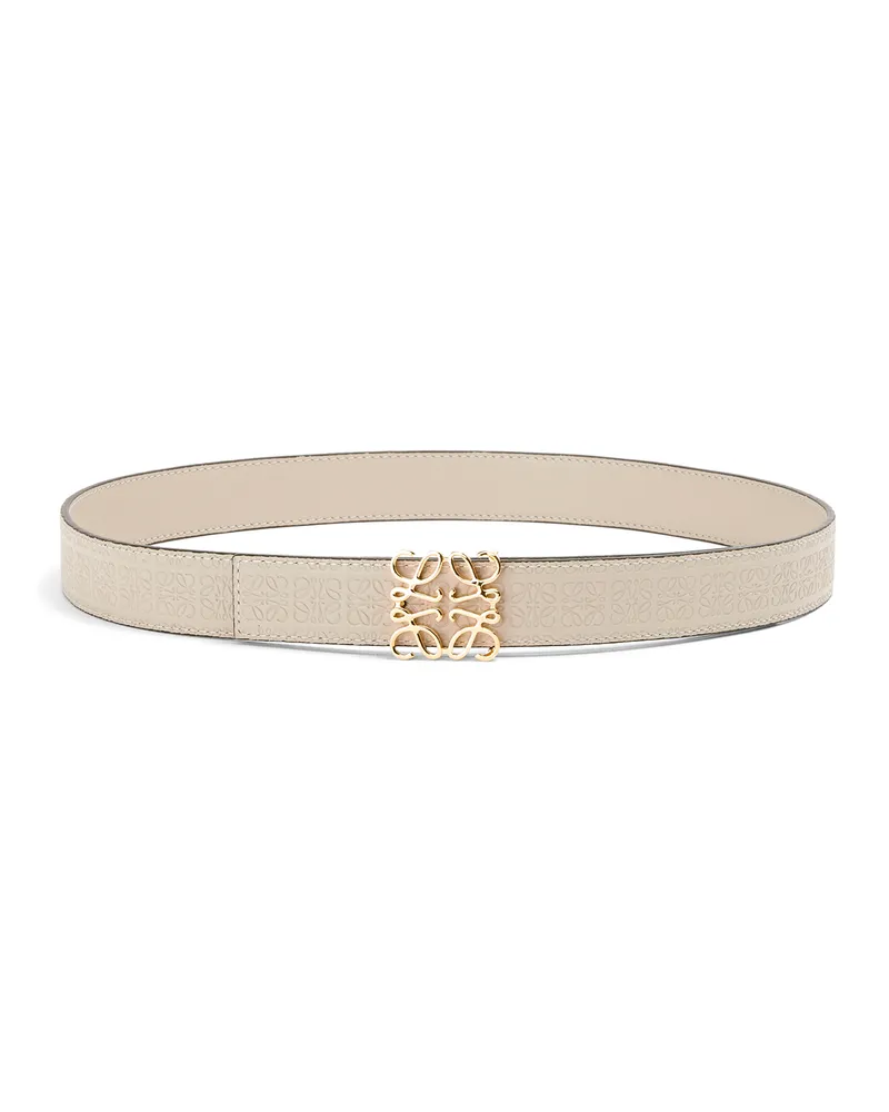 Loewe Luxury Reversible Repeat belt in silk calfskin Light