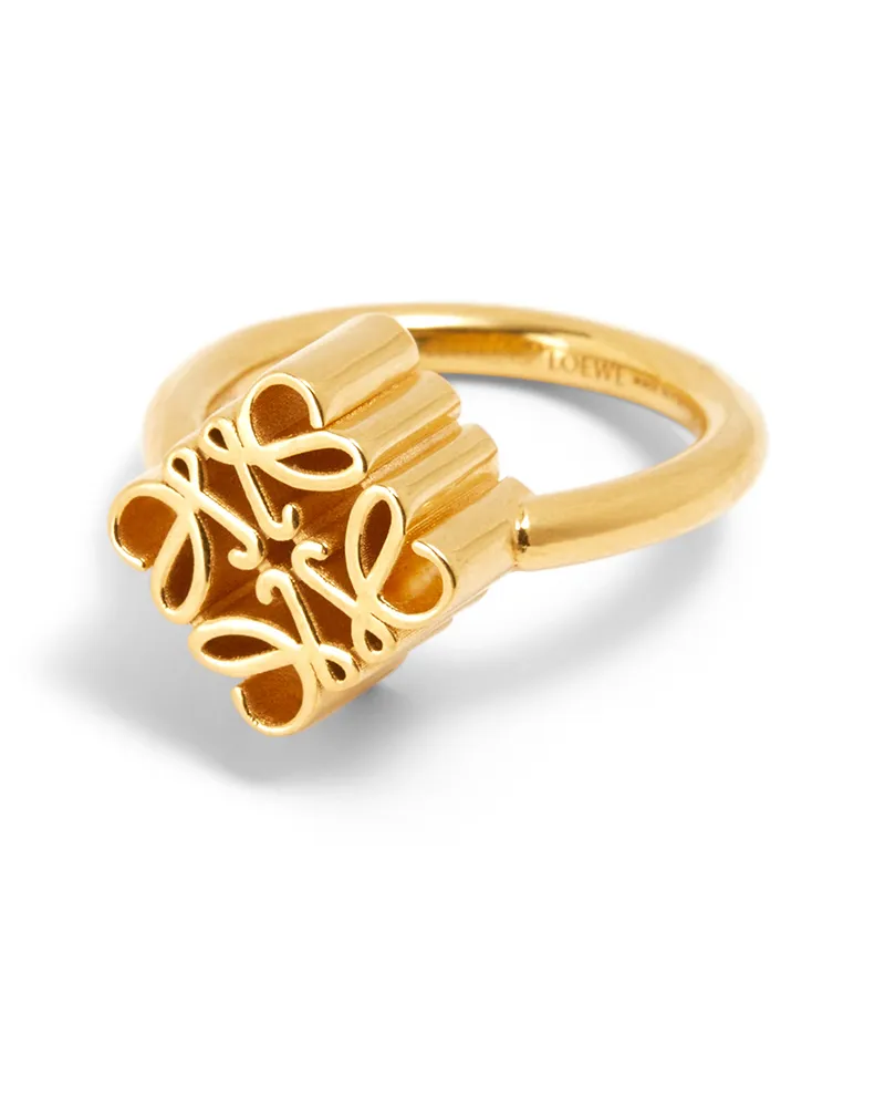 Loewe Luxury Single Anagram ring in sterling silver Gold