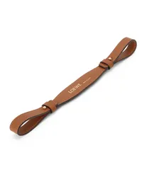 Loewe Luxury Branded short strap in classic calfskin Tan