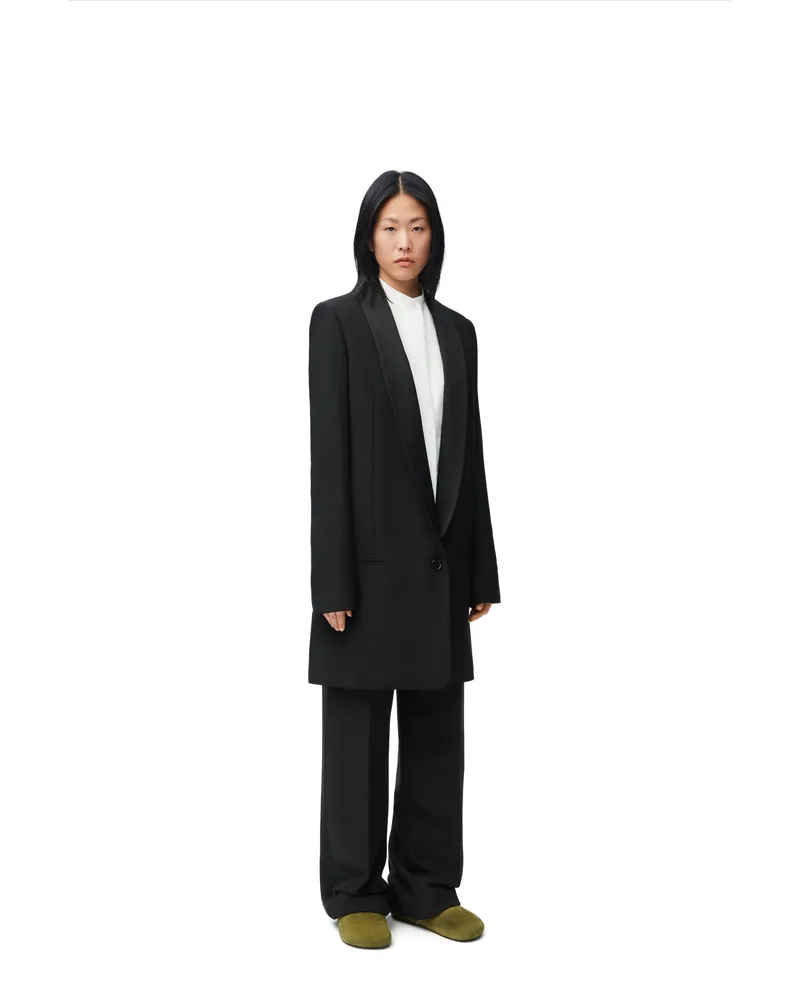 Loewe Luxury Tailored trousers in wool blend Black