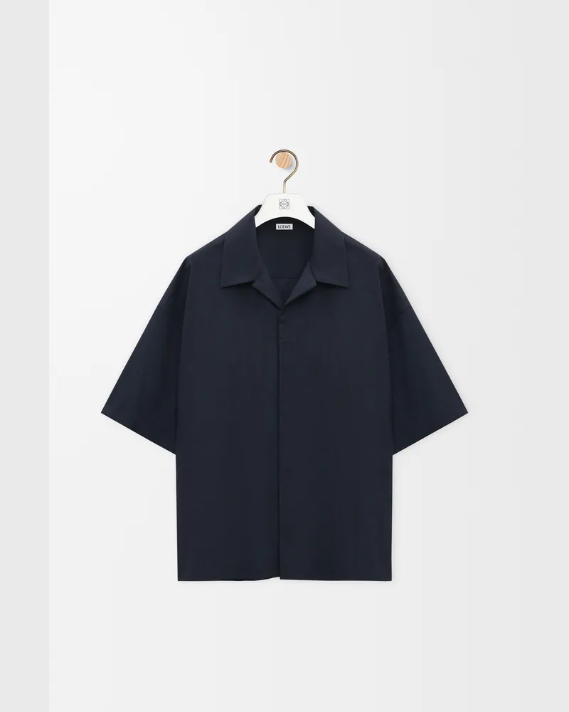 Loewe Short Sleeve Shirt In Wool Size Hombre Dark