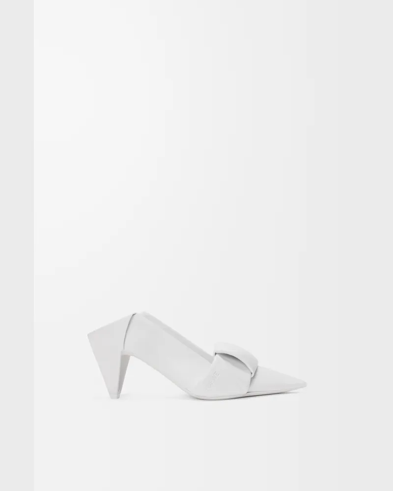 Loewe Origami Flap Back Pump In Lambskin Size Mujer Optic