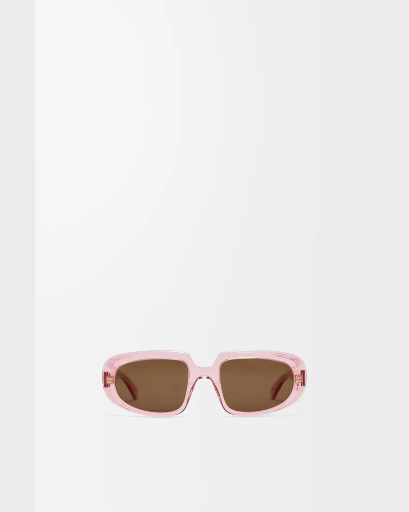 Loewe Mini Anagram Steps Rectangular Sunglasses Mujer Transparent