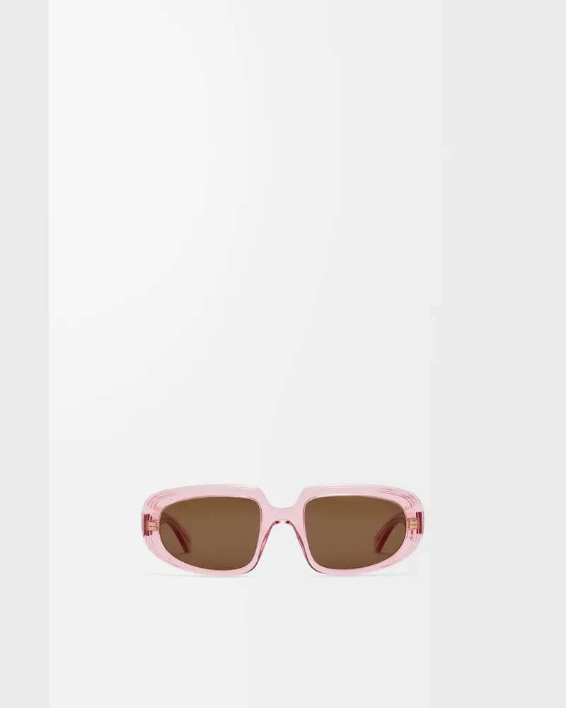 Loewe Mini Anagram Steps Rectangular Sunglasses Mujer Transparent