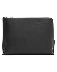 Loewe Luxury L Zip Pouch in soft grained calfskin Black