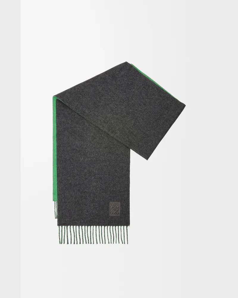 Loewe Scarf In Wool And Cashmere Mujer Dark