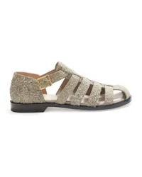 Loewe Luxury Campo sandal in brushed suede Khaki