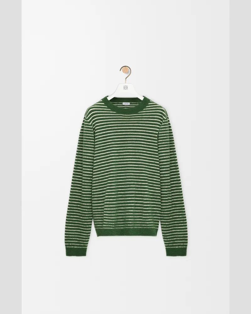 Loewe Sweater In Alpaca And Wool Blend Size Hombre Ecru
