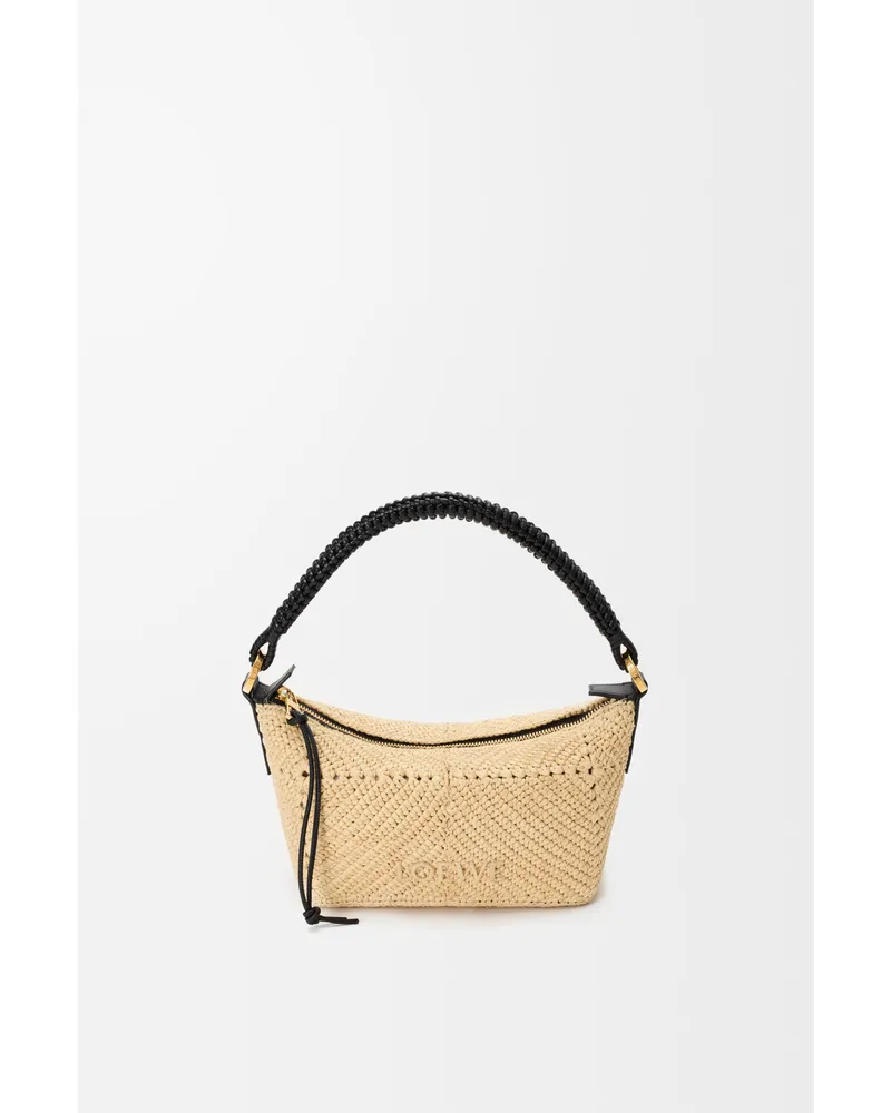Loewe Cala Mini Bag In Leather skin And Raffia Mujer Natural