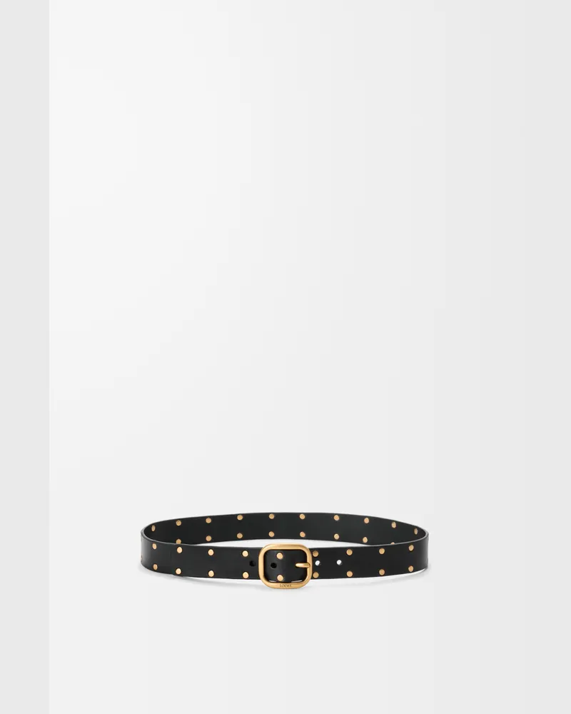 Loewe Rounded Soft Belt In Leather skin Size Mujer Black