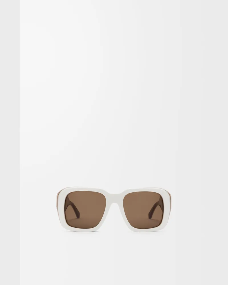 Loewe Sierra Square Sunglasses Mujer White