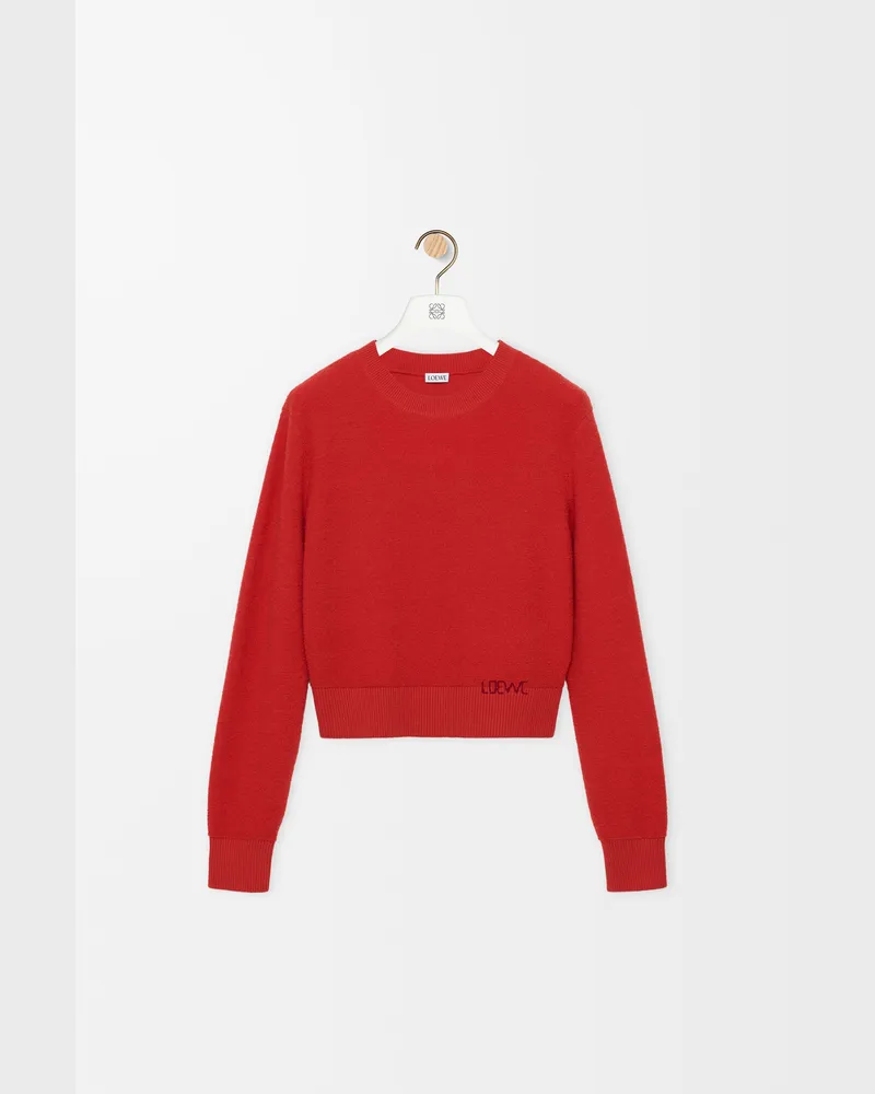 Loewe Sweater In Wool Size Mujer Red