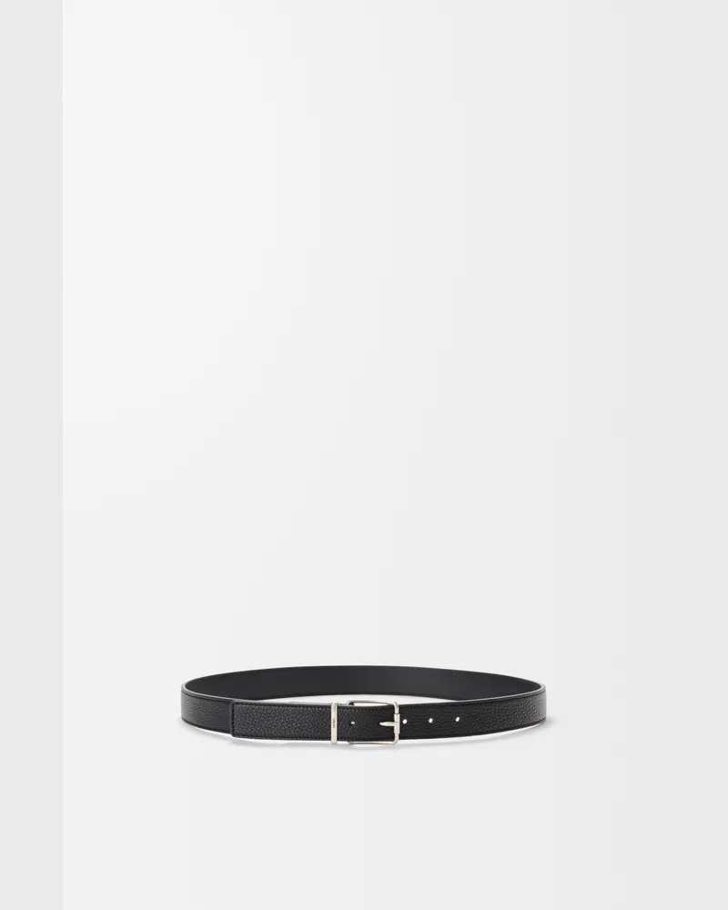 Loewe Essential Belt In Supple Grained Leather skin Size Hombre Black