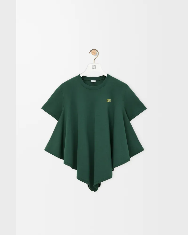 Loewe Cape T-shirt In Cotton Blend Size Mujer Dark