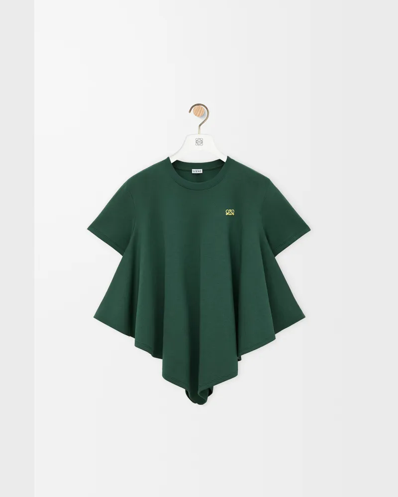 Loewe Cape T-shirt In Cotton Blend Size Mujer Dark