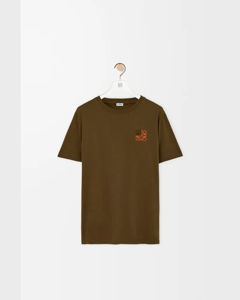 Loewe Regular Fit T-shirt In Cotton Size Hombre Khaki