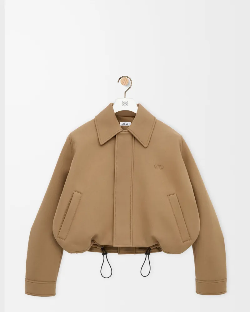 Loewe Jacket In Cotton Size Mujer Beige