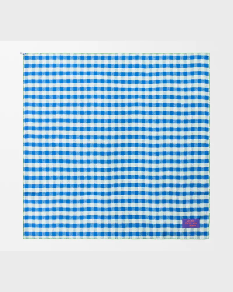 Loewe Scarf In Silk Mujer Navy