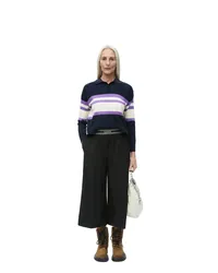 Loewe Luxury Cropped trousers in wool Black