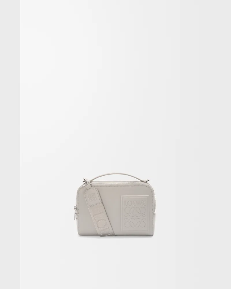 Loewe Mini Crossbody Camera Bag In Satin Leather skin Hombre Shell