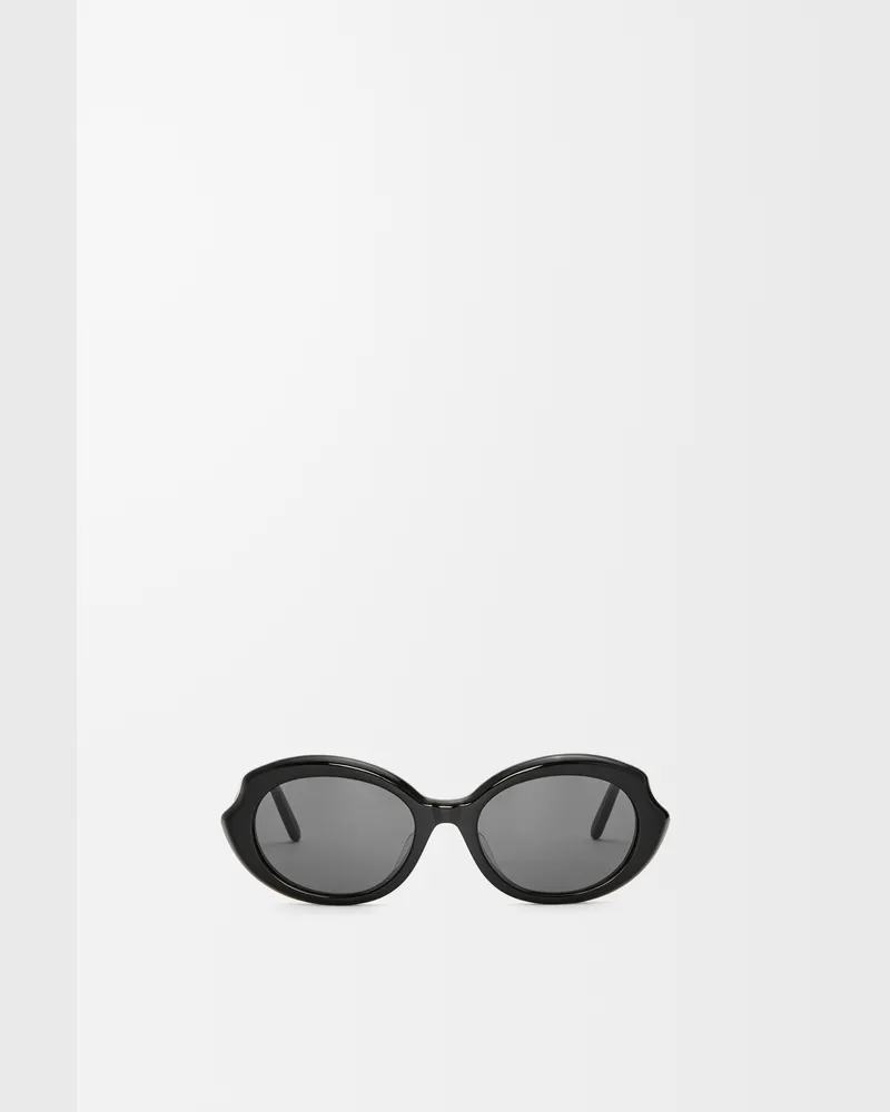 Loewe Mini Oval Slim Sunglasses Mujer Black