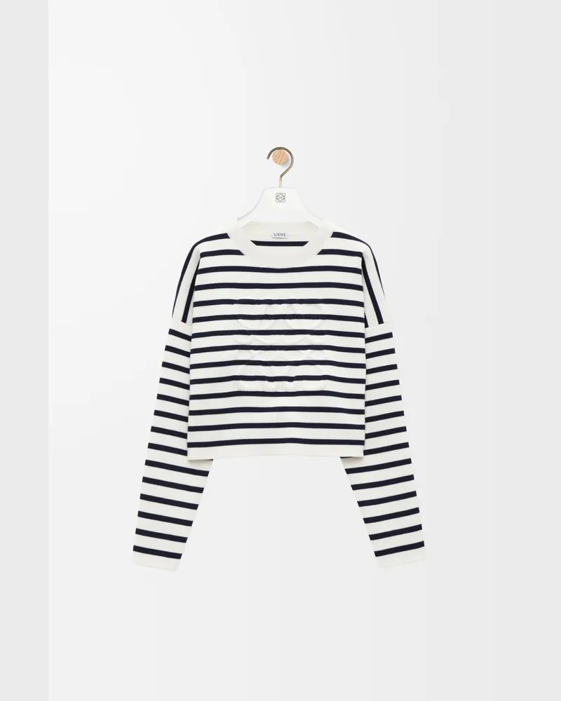 Loewe Anagram Sweater In Wool Size Mujer Off-white