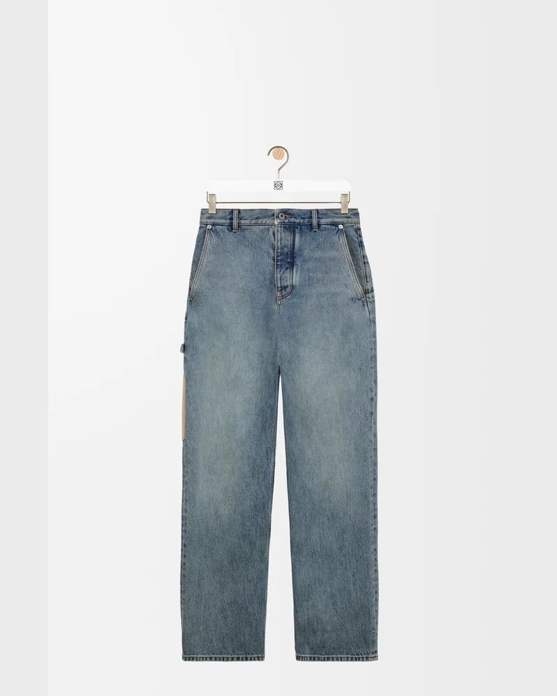Loewe Jeans In Denim Size Hombre Washed