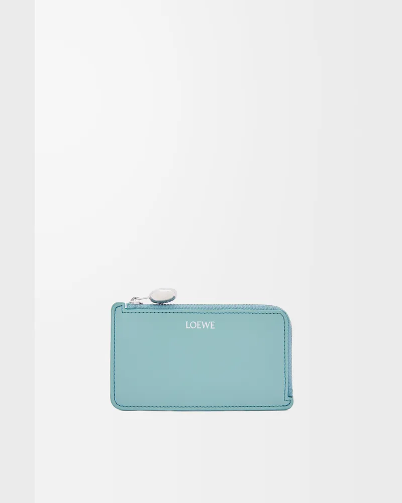Loewe Pebble Coin Cardholder In Shiny Nappa Leather skin Mujer Water