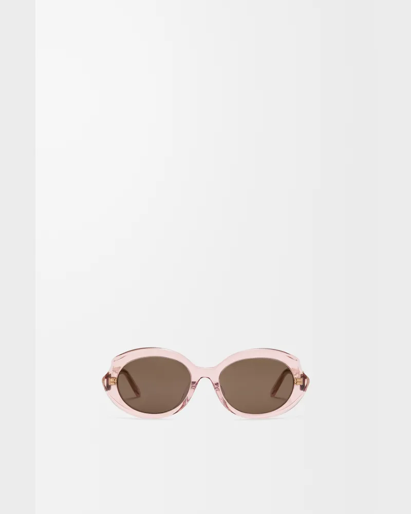 Loewe Mini Oval Slim Sunglasses Mujer Transparent