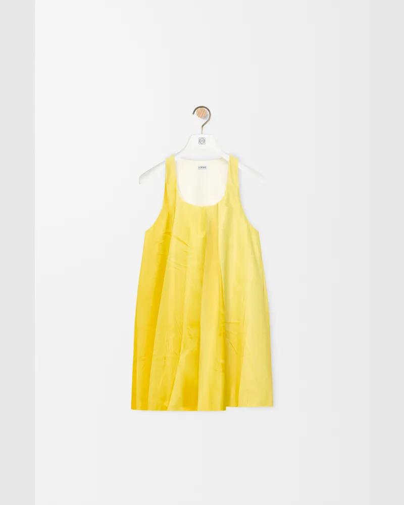 Loewe Dress In Nappa Lambskin Size Mujer Yellow