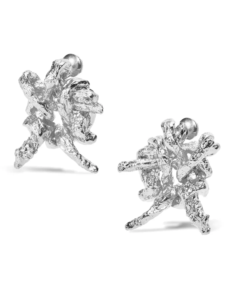 Loewe Luxury Tarantella earrings in sterling silver Silver
