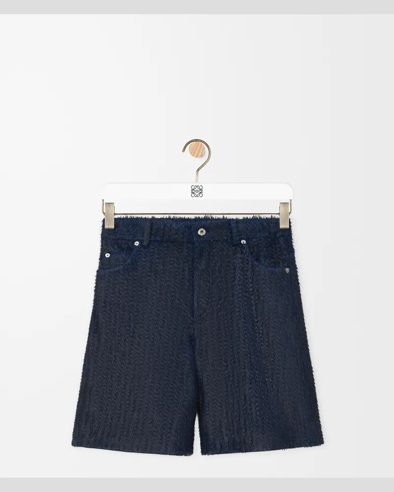 Loewe Shorts In Nappa Lambskin Size Mujer Dark