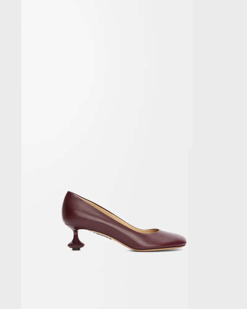 Loewe Toy Pump In Goatskin Size Mujer Burgundy