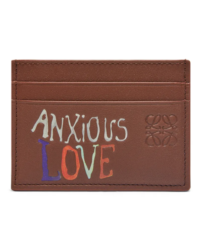 Loewe Luxury Anxious Love plain cardholder in classic calfskin Dark