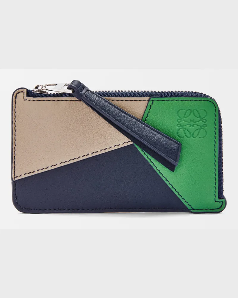 Loewe Puzzle Coin Cardholder In Leather skin Hombre Sand