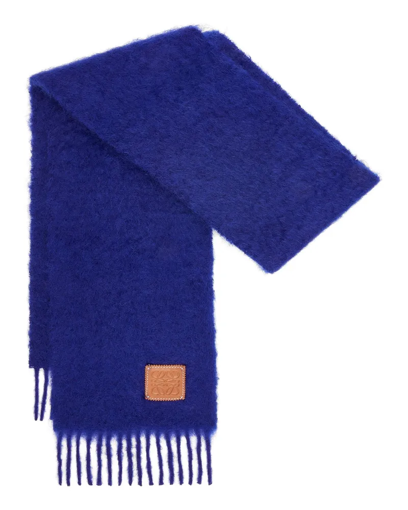 Loewe Luxury Scarf in mohair and wool Midnight