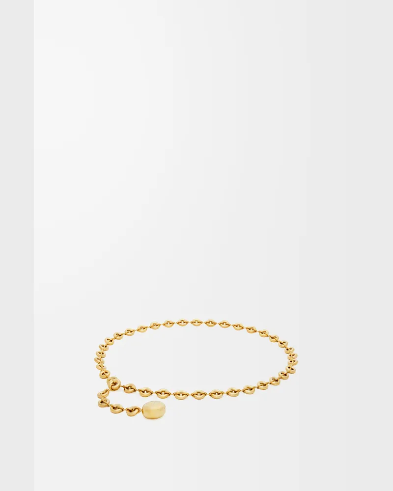Loewe Donut Chain Belt In Brass Size Mujer Gold