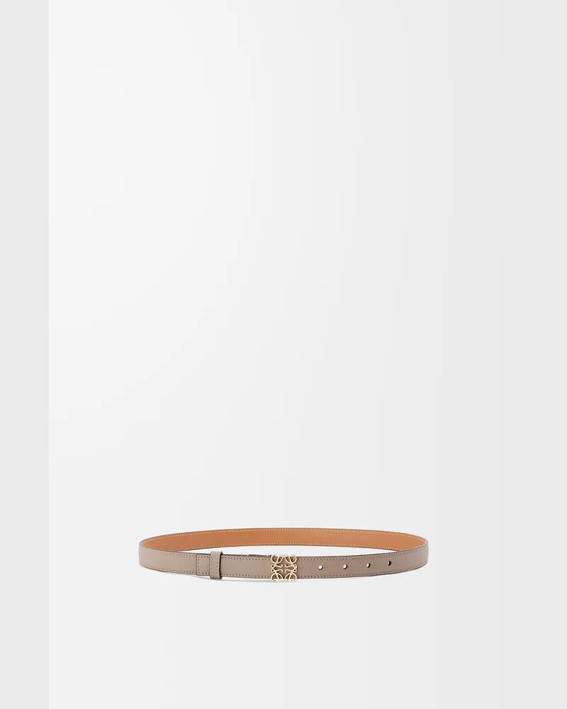 Loewe Anagram Belt In Pebble Grain Leather skin Size Mujer Sand