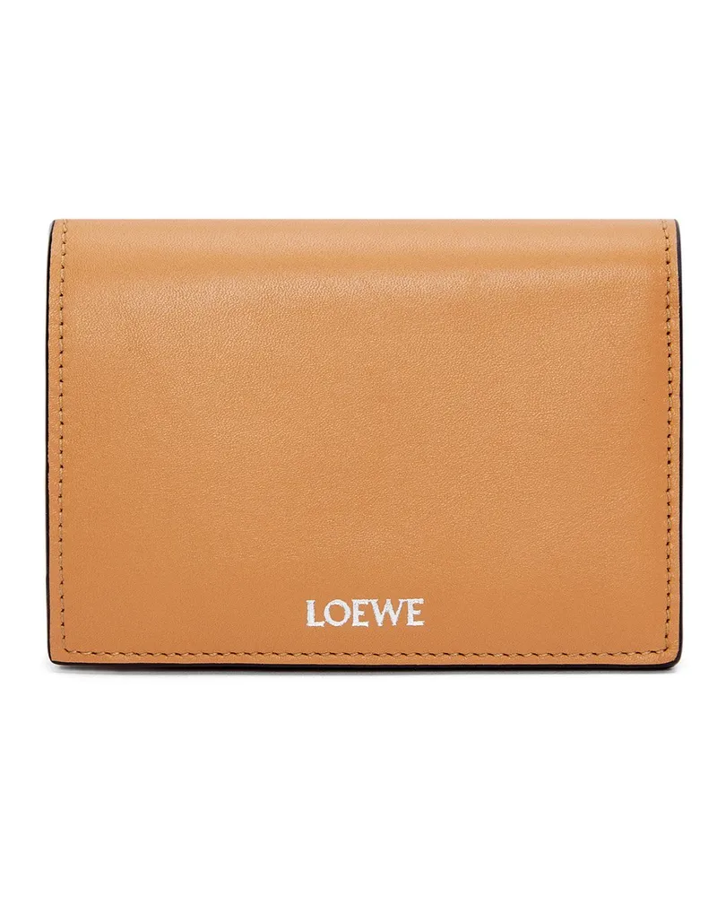 Loewe Luxury Folded wallet in shiny nappa calfskin Warm