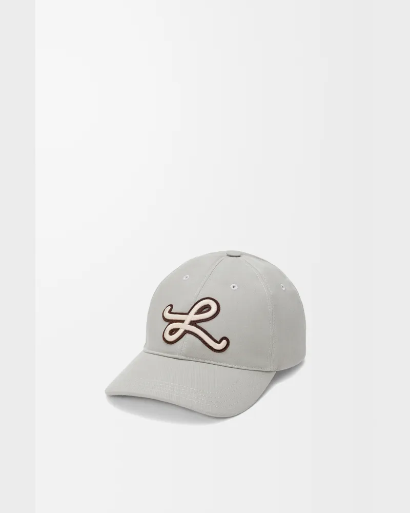 Loewe Patch Cap In Cotton Size Hombre Shell