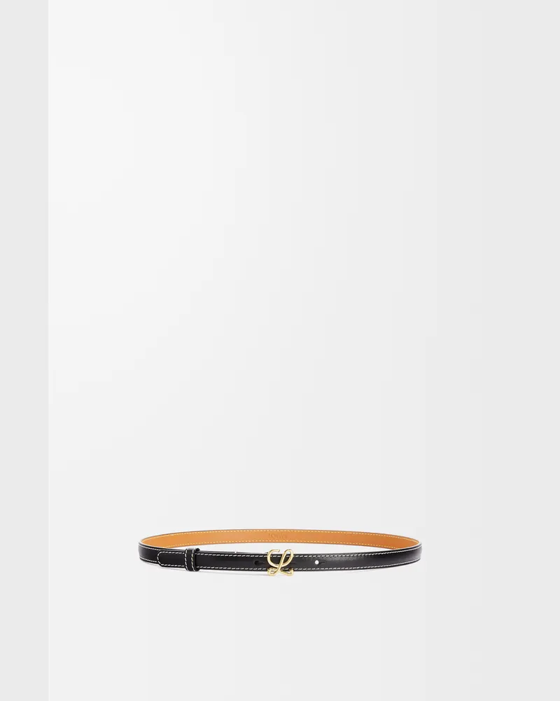 Loewe Belt In Leather skin Size Mujer Black